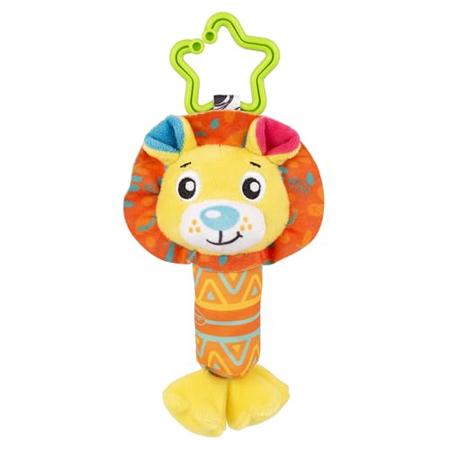 Playgro Clipsy Roary Lion Sensorischer Löwe mit Rassel, Kinderwagen-Clip, Texturen und Farben zur visuellen Stimulation Playgro Clipsy Roary Lion Sensorischer Löwe mit Rassel, Kinderwagen-Clip, Texturen und Farben zur visuellen Stimulation von Playgro