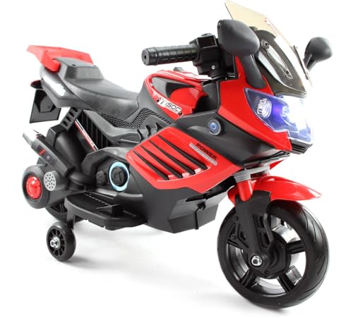 Motorrad RR S1000, Kinderauto Kinderfahrzeug Elektromotorrad (Rot) von Playhouse