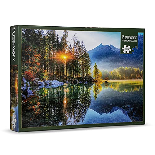 Puzelworx 1000 Teile Puzzle Lernpuzzle Familienspiel Geschenk für Erwachsene und Kinder (Mountain View) von Playkidz