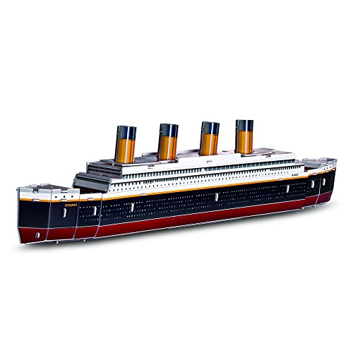 Puzelworx 3D Puzzles für Erwachsene und Kinder, Titanic Modellbausatz Puzzle, Modellbausätze 3D Schaumstoff Puzzle, STEM-Projekte für Kinder, tolles Geschenk, DIY-Projekt für Kinder (Titanisch) von Playkidz