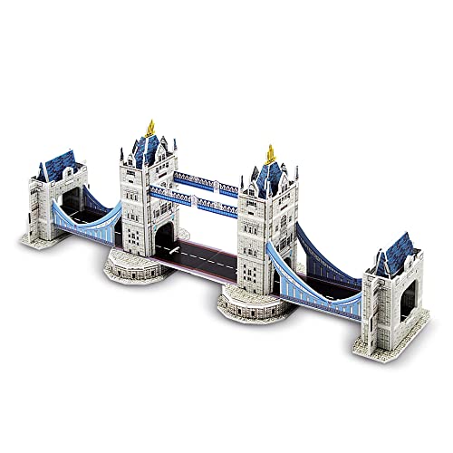 playkidz Puzelworx 3D-Puzzles für Erwachsene und Kinder, Modellbausatz-Puzzle, Modellbausätze, 3D-Schaumpuzzle, MINT-Projekte für Kinder, tolles Geschenk, DIY-Projekt für Kinder (Tower Bridge) von playkidz