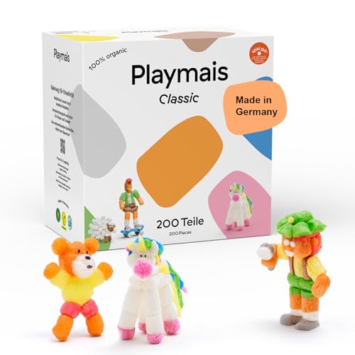 Playmais Basic 200 | 200 Teile | Bastelset | natürliches Spielzeug | inkl. Schwämmchen | vegan, verantwortungsvoll & sicher für Kinder & Umwelt | ab 3 Jahren Playmais Basic 200 | 200 Teile | Bastelset | natürliches Spielzeug | inkl. Schwämmchen | vegan, verantwortungsvoll & sicher für Kinder & Umwelt | ab 3 Jahren von Playmais