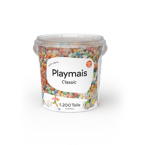 Playmais Classic 1200 Eimer | 1200 Teile | Bastelset | natürliches Spielzeug | inkl. Schwämmchen, Bastelmesser | vegan, verantwortungsvoll & sicher für Kinder & Umwelt | ab 3 Jahren Playmais Classic 1200 Eimer | 1200 Teile | Bastelset | natürliches Spielzeug | inkl. Schwämmchen, Bastelmesser | vegan, verantwortungsvoll & sicher für Kinder & Umwelt | ab 3 Jahren von Playmais