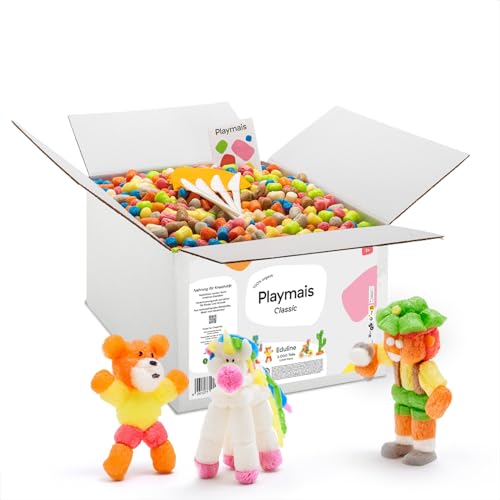 Playmais Eduline 2000 | 2000 Teile | Bastelset | natürliches Spielzeug | inkl. 4 Schwämmchen, 4 Bastelmesser| vegan, verantwortungsvoll & sicher für Kinder & Umwelt | ab 3 Jahren Playmais Eduline 2000 | 2000 Teile | Bastelset | natürliches Spielzeug | inkl. 4 Schwämmchen, 4 Bastelmesser| vegan, verantwortungsvoll & sicher für Kinder & Umwelt | ab 3 Jahren von Playmais