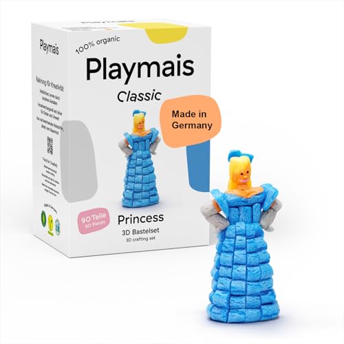 Playmais Classic Princess | 90 Teile | Bastelset | natürliches Spielzeug | inkl. Schwämmchen | vegan, verantwortungsvoll & sicher für Kinder & Umwelt | ab 3 Jahren Playmais Classic Princess | 90 Teile | Bastelset | natürliches Spielzeug | inkl. Schwämmchen | vegan, verantwortungsvoll & sicher für Kinder & Umwelt | ab 3 Jahren von Playmais