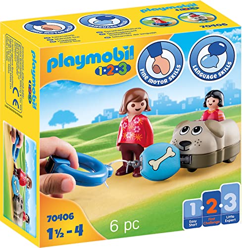 PLAYMOBIL 1.2.3 70406 Mein Schiebehund, Ab 1,5 bis 4 Jahre Ab 18 Monaten von PLAYMOBIL