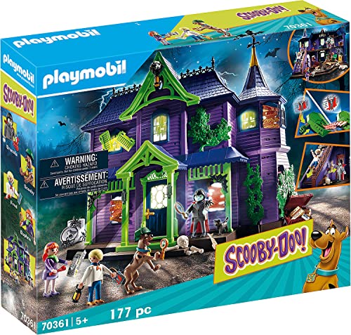 PLAYMOBIL SCOOBY-DOO! 70361 Abenteuer im Geisterhaus, Mit Licht- und Soundeffekten, Ab 5 Jahren von PLAYMOBIL