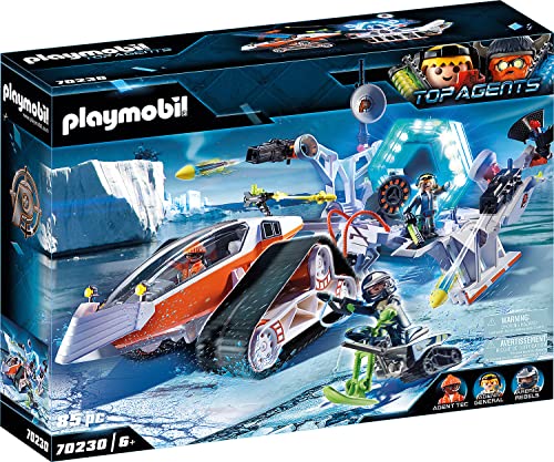 PLAYMOBIL Top Agents 70230 Spy Team Kommandoschlitten mit Licht- und Soundeffekten, Ab 6 Jahren von PLAYMOBIL