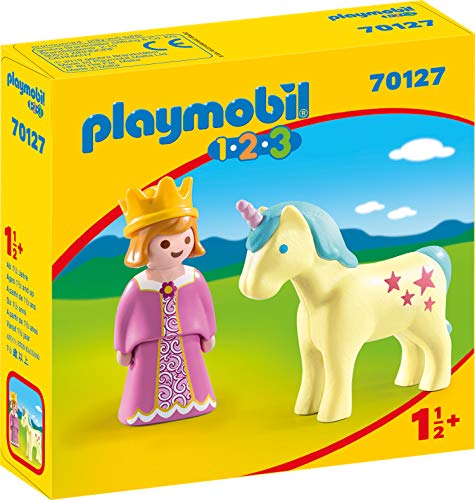 PLAYMOBIL 70127 1.2.3. Prinzessin mit Einhorn, ab 18 Monaten von PLAYMOBIL