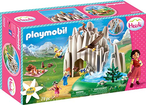 PLAYMOBIL Heidi 70254 Am Kristallsee mit Heidi, Peter und Clara, Inkl. Wasserpumpe, Ab 4 Jahren von PLAYMOBIL