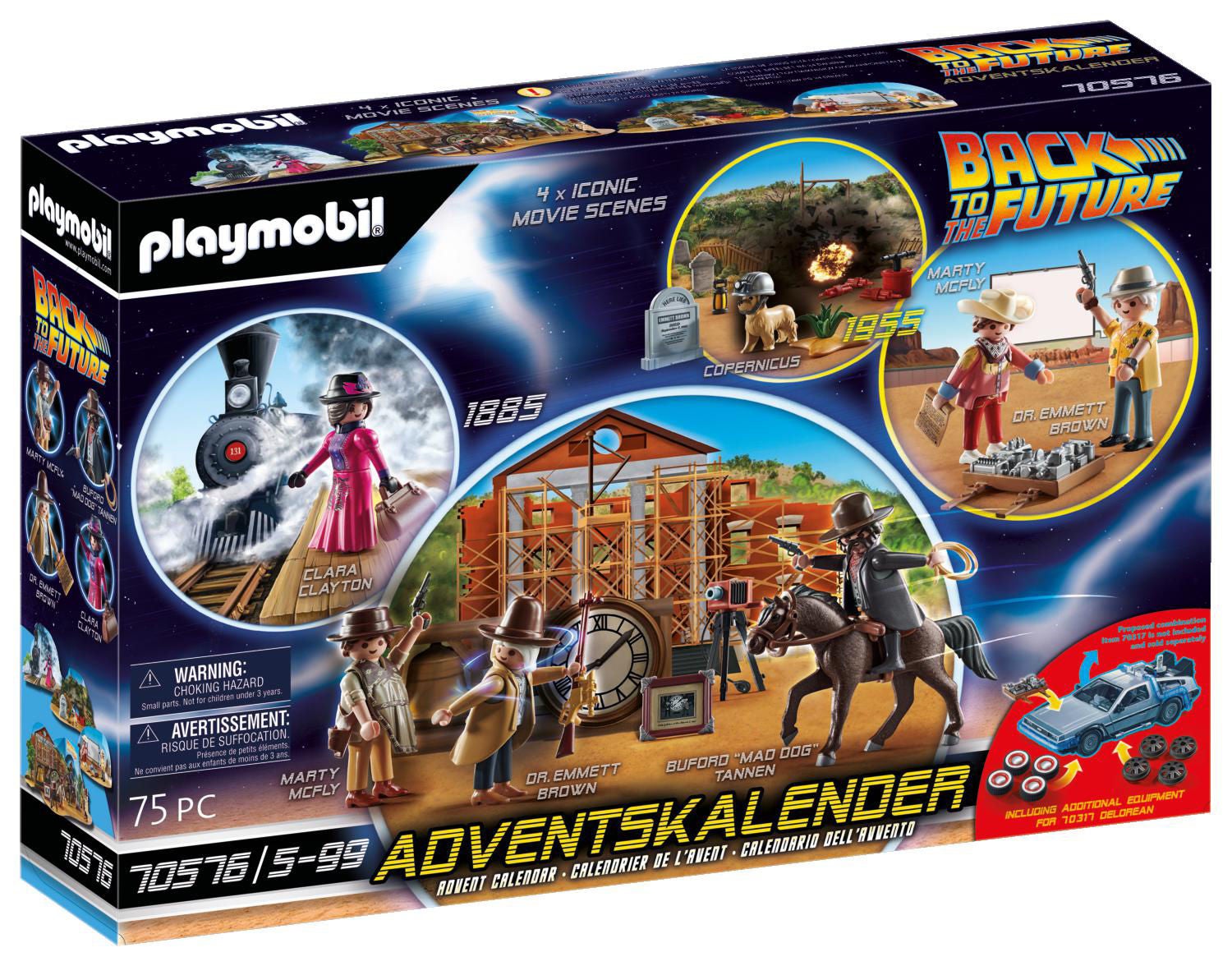 Playmobil 70576 Back to the Future Adventskalender Back To The Future Teil III von Playmobil