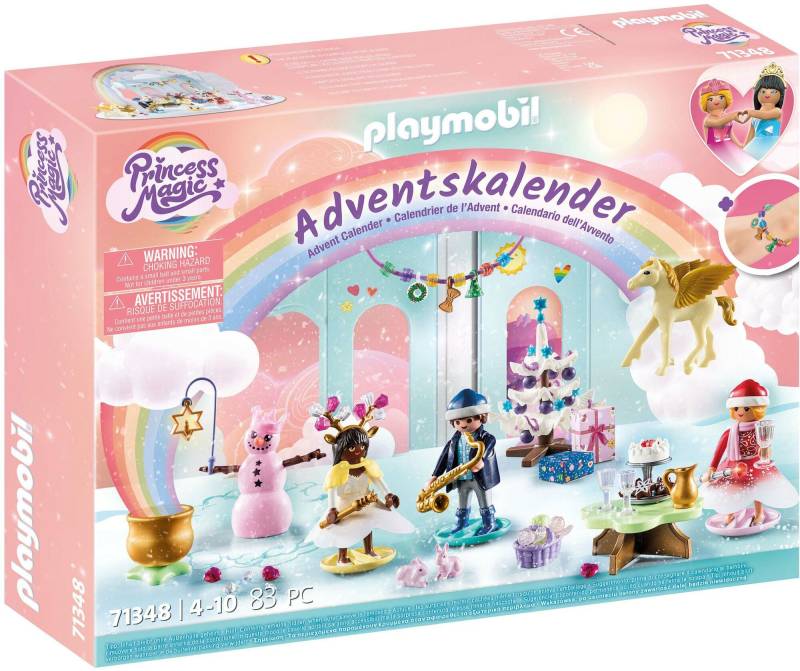 Playmobil 71348 Princess Magic Adventskalender Weihnachtsfest unter dem Regenbogen von Playmobil