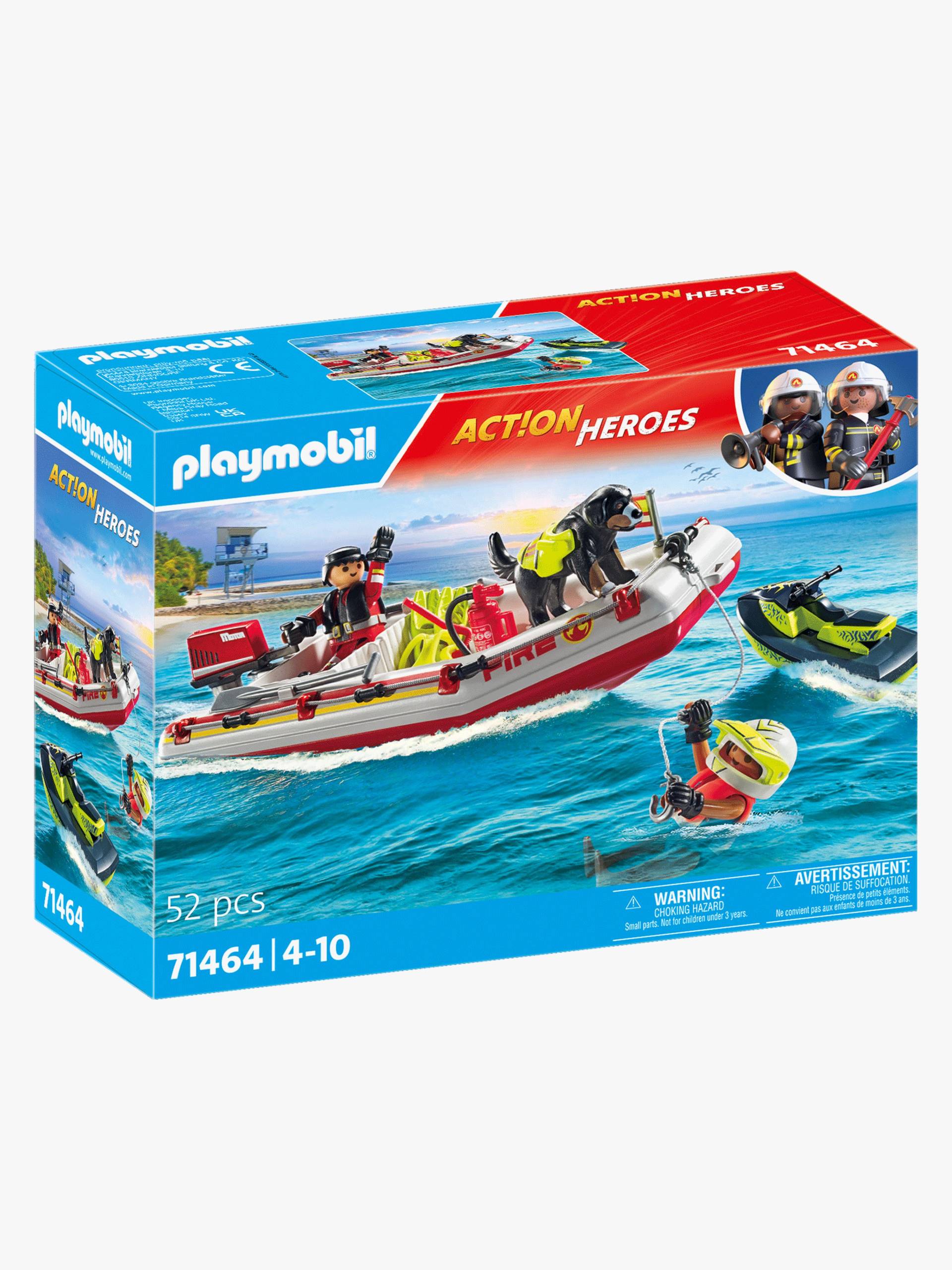 Playmobil 71464 Action Heroes Baukasten Feuerwehrboot mit Aqua Scooter Playmobil 71464 Action Heroes Baukasten Feuerwehrboot mit Aqua Scooter von Playmobil