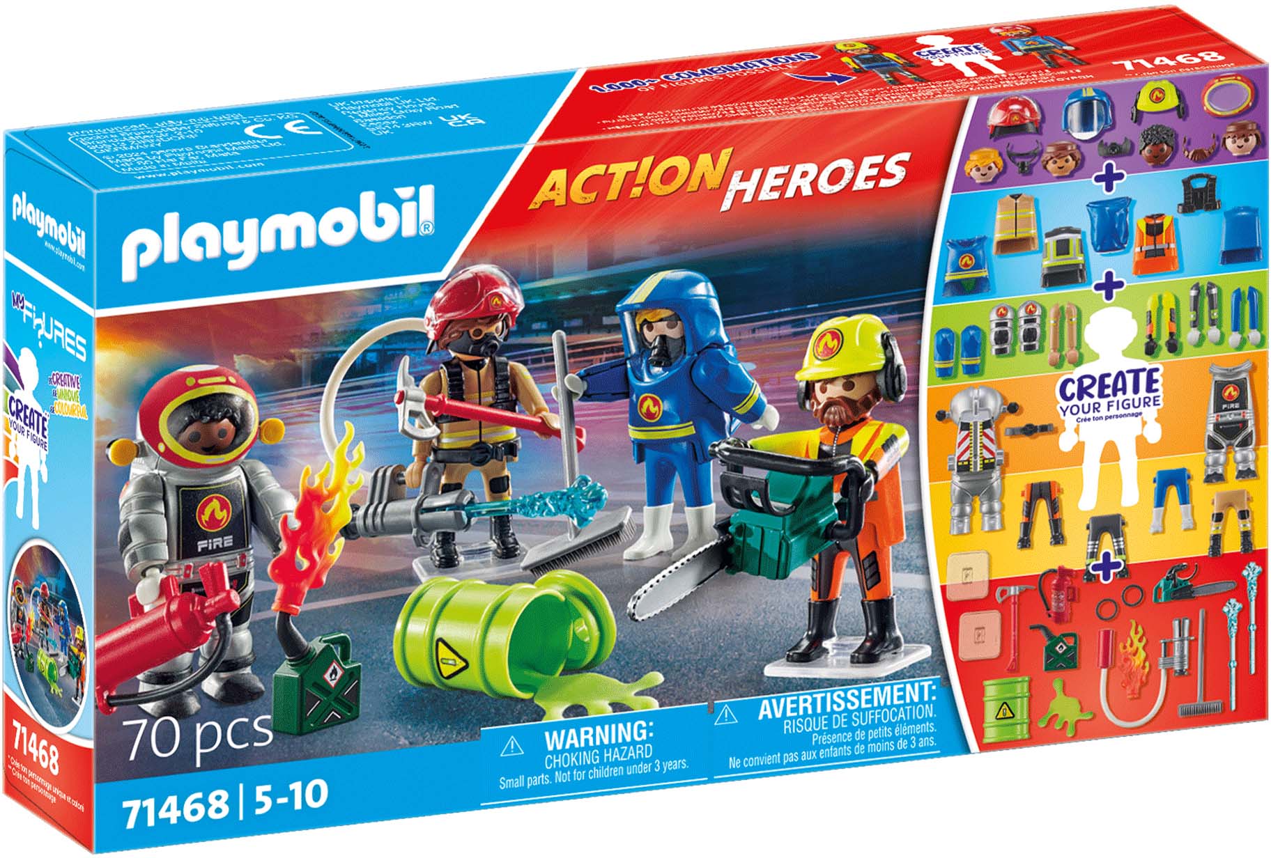 Playmobil 71468 Action Heroes Bausatz My Figures Feuerwehr von Playmobil