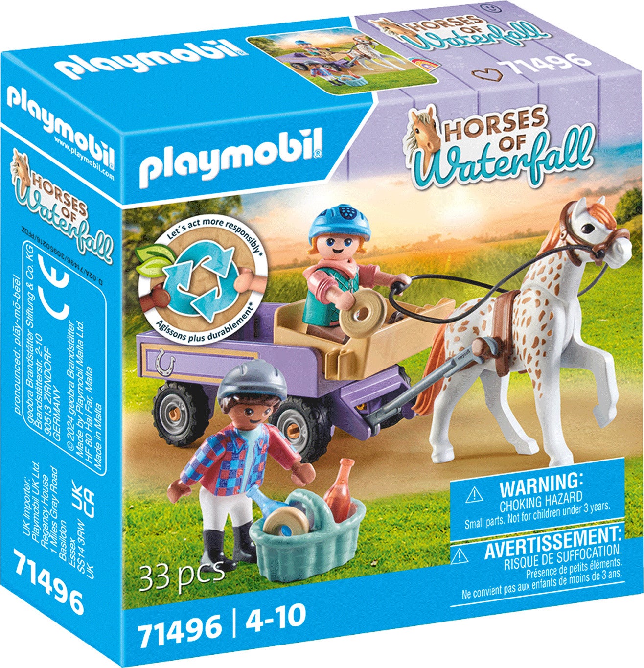 Playmobil 71496 Horses of Waterfall Bausatz Ponykutsche von Playmobil