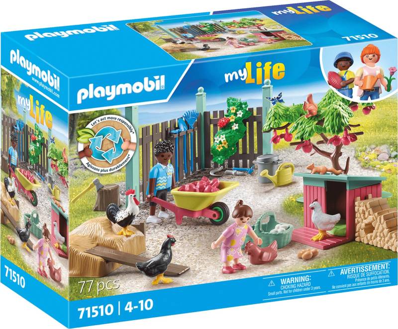 Playmobil 71510 My Life Bausatz Kleine Hühnerfarm im Tiny Haus Garten von Playmobil