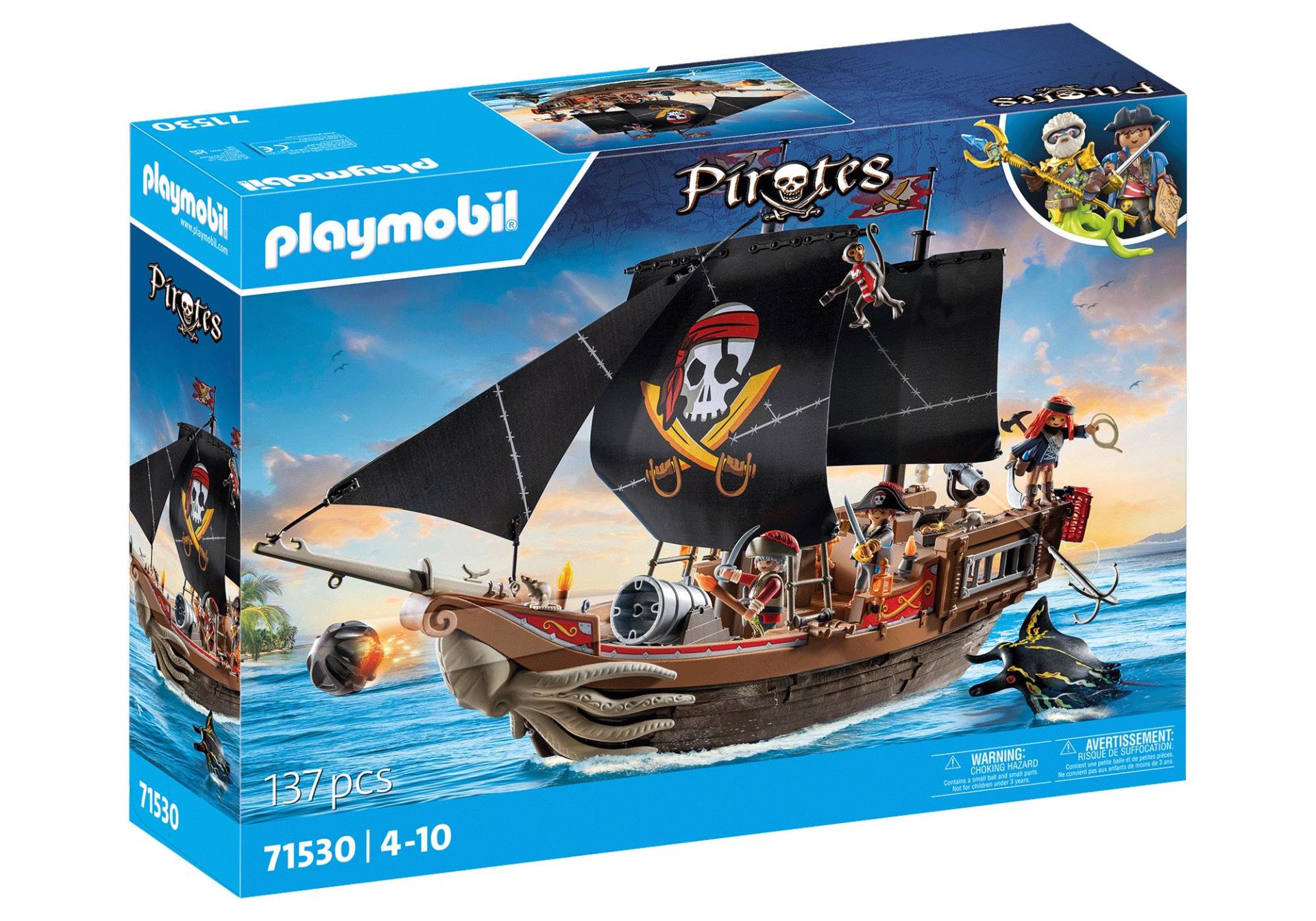 Playmobil 71530 Pirates Bausatz Großes Piratenschiff von Playmobil