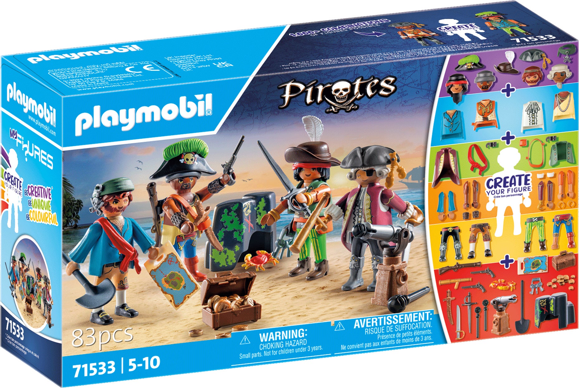 Playmobil 71533 Pirates Bausatz Piraten – My Figures von Playmobil