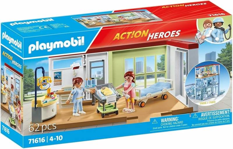 Playmobil 71616 Action Heroes Bausatz Entbindungsstation von Playmobil