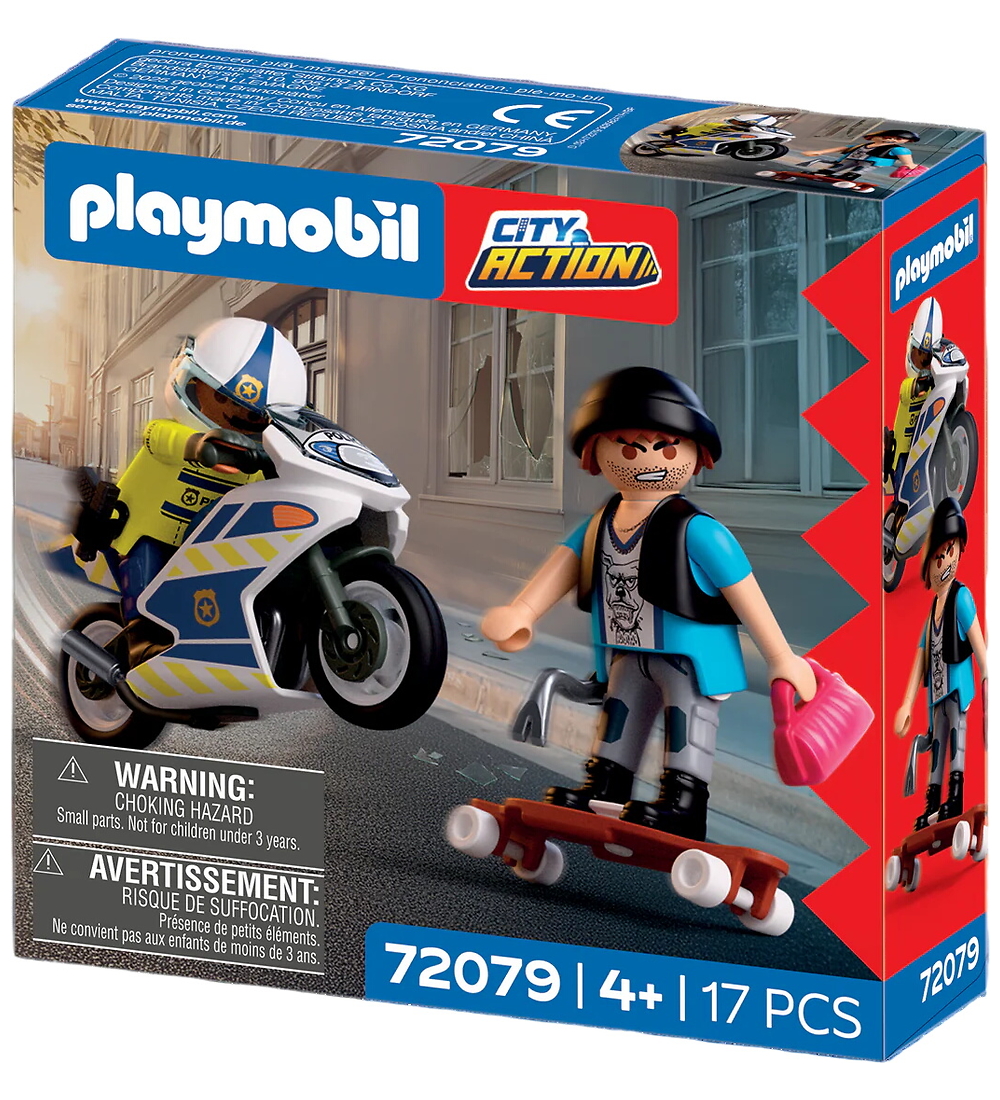 Playmobil City Action - Motorradjagd - 17 Teile - 72079 - Playmobil - One Size - Spielzeugfiguren Playmobil City Action - Motorradjagd - 17 Teile - 72079 - Playmobil - One Size - Spielzeugfiguren von Playmobil