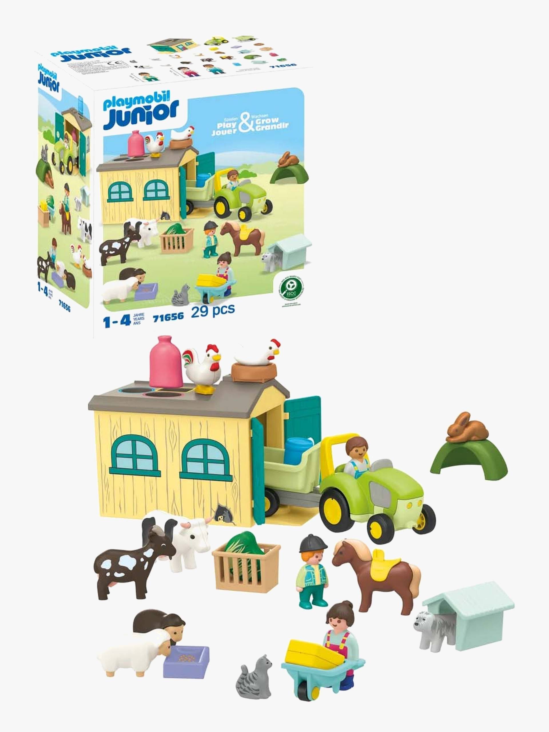 Playmobil JUNIOR 71656 Bauernhof-Abenteuer mit Traktor, Anhänger und Tieren Playmobil JUNIOR 71656 Bauernhof-Abenteuer mit Traktor, Anhänger und Tieren von Playmobil