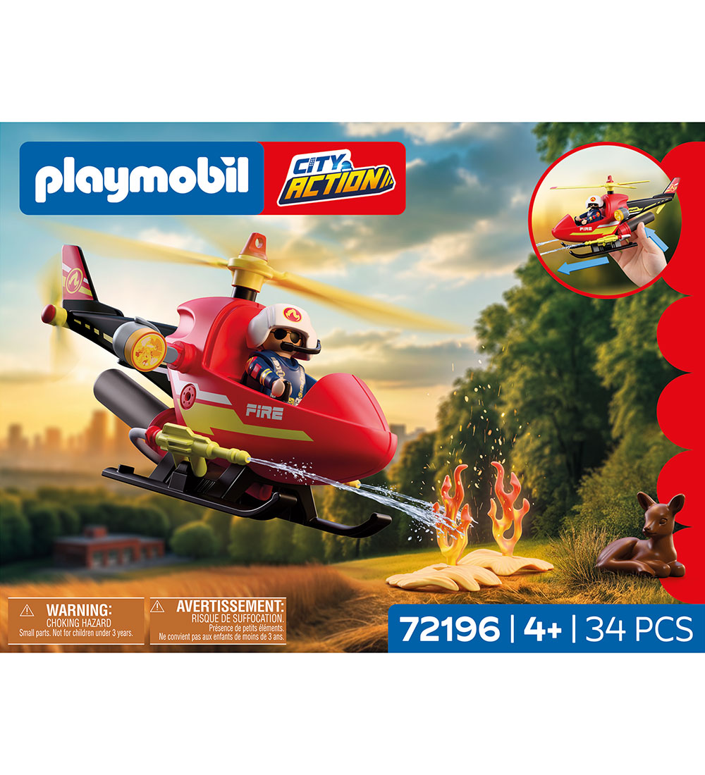 Playmobil Löschhubschrauber - 72196 - 34 Teile - Playmobil - One Size - Spielzeug Playmobil Löschhubschrauber - 72196 - 34 Teile - Playmobil - One Size - Spielzeug von Playmobil