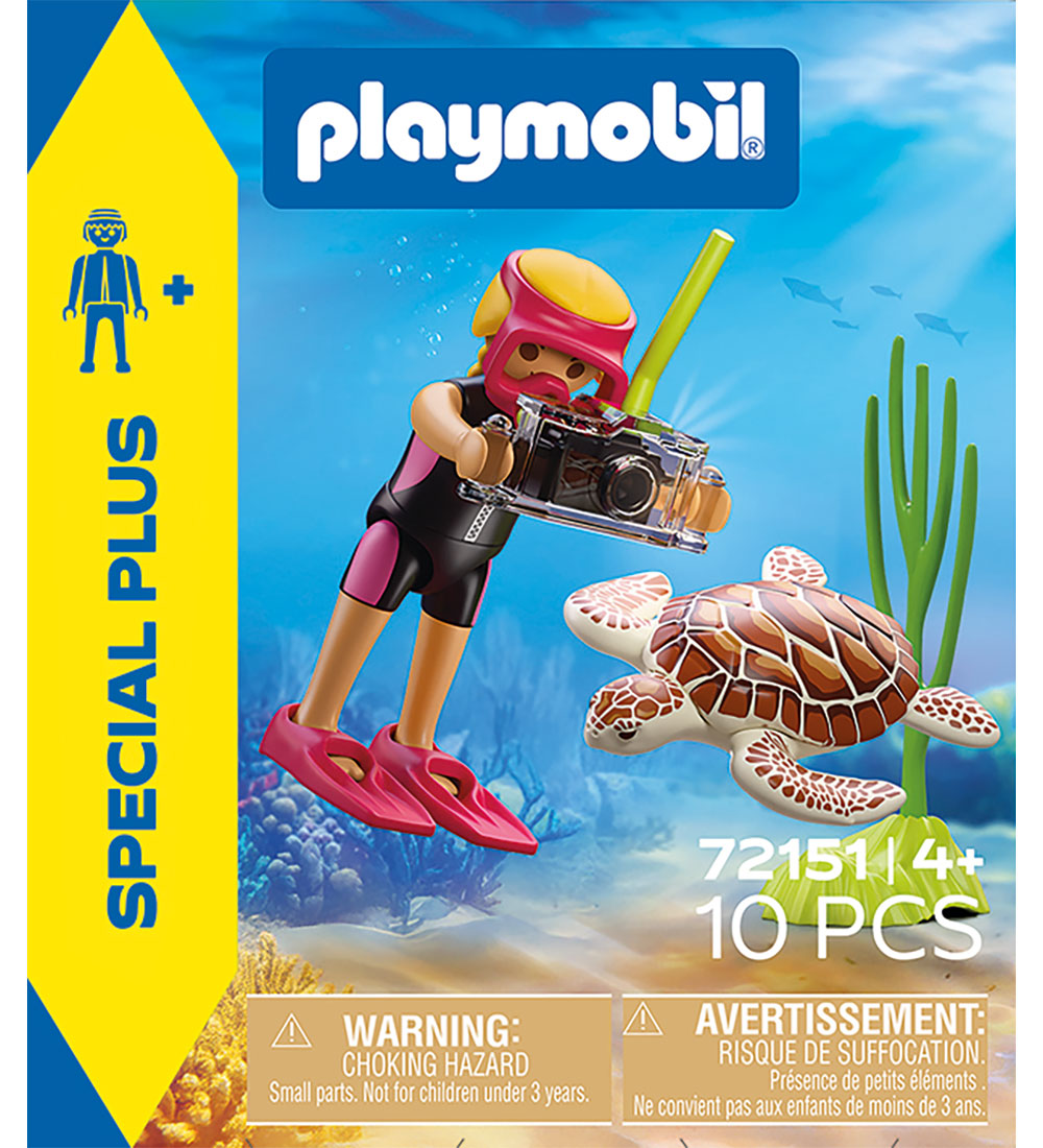 Playmobil Taucher mit Schildkröte - 72151 - 10 Teile - Playmobil - One Size - Spielzeug Playmobil Taucher mit Schildkröte - 72151 - 10 Teile - Playmobil - One Size - Spielzeug von Playmobil