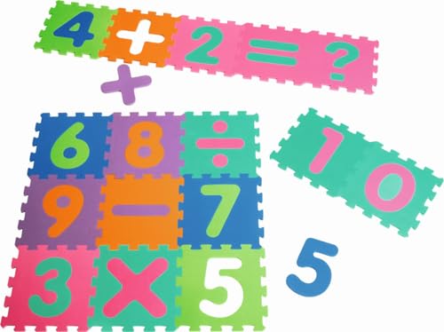 Playshoes Unisex Baby EVA-Puzzlematten 16-teilig 308745, 900 - Mehrfarbig, 16 Teile (1er Pack) von Playshoes