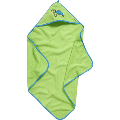 Playshoes Frotte-Kaputzentuch Schildkröte grün von Playshoes