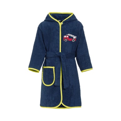 Playshoes Frottee-Bademantel Feuerwehr marine von Playshoes