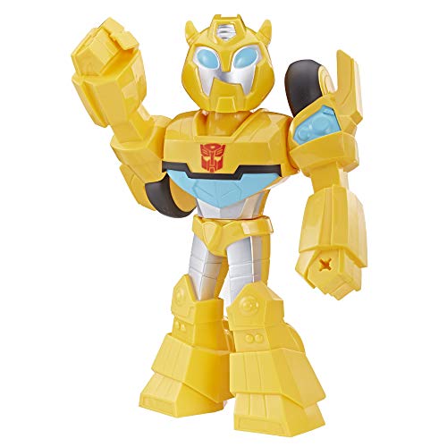 Playskool Heroes Transformers Rescue Bots Academy Mega Mighties Bumblebee Collectible 10" Robot Action Figure, Toys for von Playskool