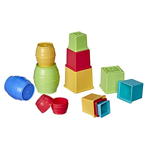 Playskool Stapelfässer und Würfel im Bundle, Spielzeug für Babys und Kleinkinder ab 1 Jahr[Exklusiv bei Amazon] von Playskool