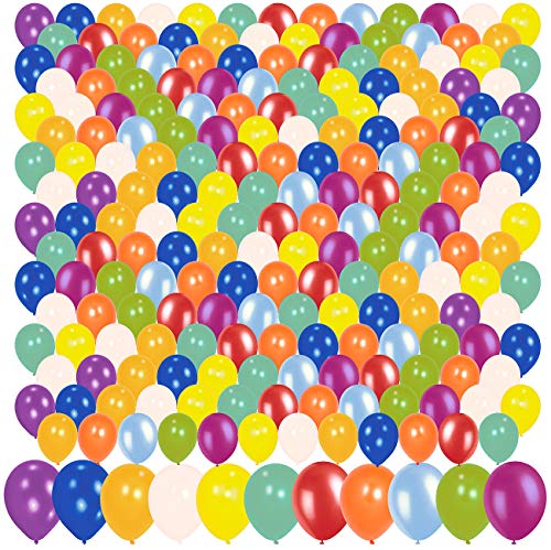 Playtastic Luftballon Helium: 200er-Megapack bunte Luftballons, bis 30 cm (Partyartikel, Ballon, aufblasbar) von Playtastic