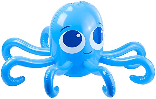 Playtastic Badespielzeug: Aufblasbarer Oktopus mit integriertem Wassersprinkler für Kinder (Wasserspielzeug Pool, Kinderspielzeug, Wasserspielmatte) von Playtastic