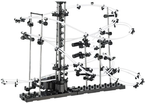 Playtastic Kugelachterbahn: Professionelle Kugel-Achterbahn, 193-teiliger Bausatz (Kugelbahn für Erwachsene, Kugelbahn Bausatz Erwachsene, perpetuum Mobile) von Playtastic