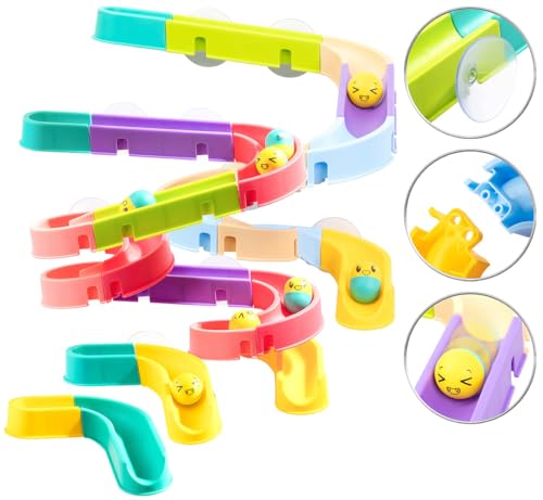 Playtastic Kinder Spielzeug Mädchen: 50-teiliges Badewannen-Kugelbahn-Spielset, für Kinder ab 3 Jahren (Wasserspielzeug Badewanne, Aktivitätsspielzeug, Spiele) von Playtastic