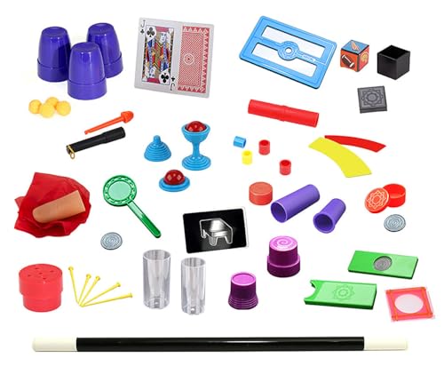 Playtastic Zauberspielzeug: Kinder-Zauberkasten mit 74 tollen Zaubertricks und Zauberstab (Zauber-Pack, Zauber-Truhe, Spielzeug) von Playtastic