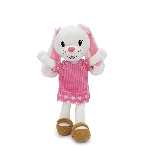 Plushible Rag Doll Bunny Soft Dolls for Baby Girls Boys Toddlers Infants Stuffed Animal Washable Fabric Sensory Toys 14 Inch Plush Animal Stuffed Bunny Rag Dolls for Girls Boys von Playtime by Eimmie