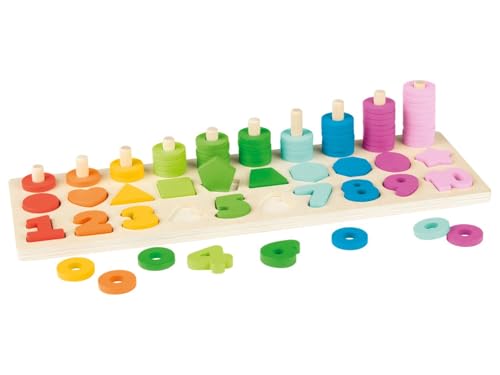 Playtive Logik-Spiel Kinder Holz-Rechenspielzeug nach Montessori-Art von Playtive