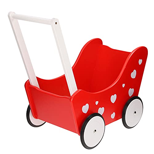 Playwood Poppenwagen Hart Rood von Playwood