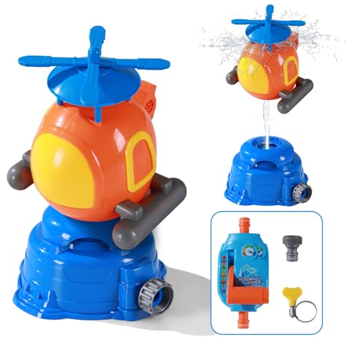 Pleafind Helicopter Water Sprayer, Kinderspielzeug, Outdoor-Gartenspielzeug, Sommerspielzeug für Jungen und Mädchen von Pleafind