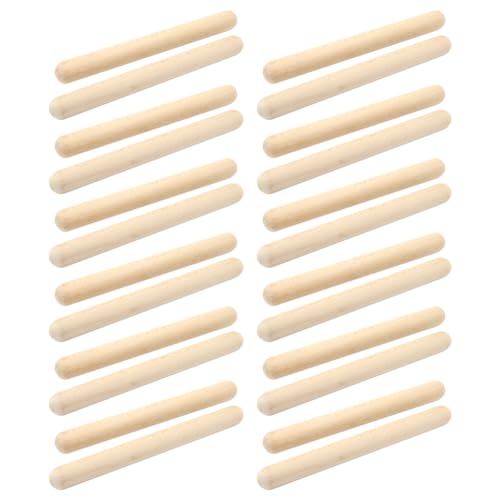 Plookyoe 24-Teiliges Orff-Schlaginstrument, Rhythmus-Stick, Musik-Lehrhilfen-Set für Kinder, FrüHerziehung, Spielstock von Plookyoe