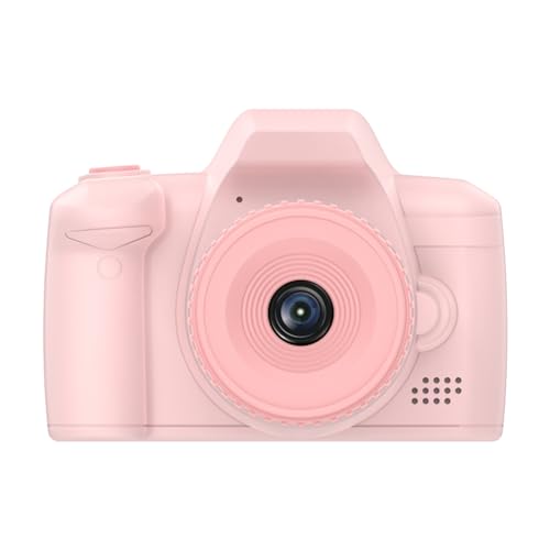 Plookyoe H10 Kinderkamera 2,4 IPS Großer Bildschirm Langes Objektiv Foto Videospiel 1080P 48MP Dual-Kamera,Rosa von Plookyoe