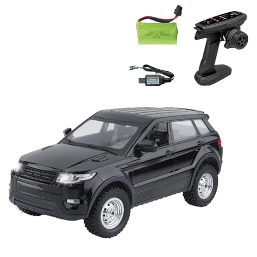 Plookyoe LDRC LD1299 1/14 RC Drift Car 2,4G 4WD RC Auto mit LED-Leuchten Wiederaufladbarer Geländewagen Schwarz von Plookyoe