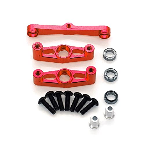 Plouluyt Lenkungs-Set aus Metall mit Kugellager für Auto-Upgrade-Teile TT02 TT02 TT02B TT02T 1/10 RC von Plouluyt