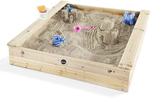 Plum quadratischer Kinder Holz Sandkasten mit Sitzbänken - 25055 von Plum