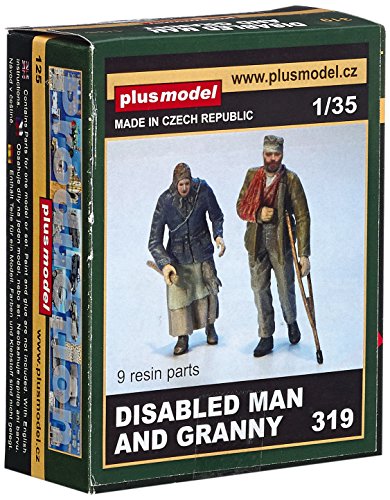 Plus-Model 319 - entkräfteter Mann mit Oma von Plus-Model