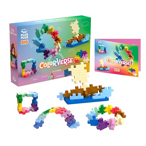 Big - Learn to Build - Colorverse - 60 Teile - Bausteine, Bauen, Lernspielzeug für Kinder, Reise, Reisespielzeug, Hergestellt in Dänemark Big - Learn to Build - Colorverse - 60 Teile - Bausteine, Bauen, Lernspielzeug für Kinder, Reise, Reisespielzeug, Hergestellt in Dänemark von Plus-Plus