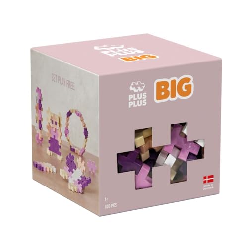 Plus-Plus 3491 Geniales Konstruktionsspielzeug, Big Bloom, Kreativ-Bausteine in Aufbewahrungsbox für Kinder ab 12 Monaten, 100 Teile von Plus-Plus