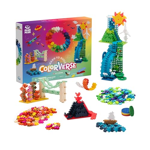 Plus-Plus 3972 Geniales Konstruktionsspielzeug, Learn to Build Colorverse Superset, Kreativ-Bausteine, Bausteinset für Kinder, 1016 Teile von Plus-Plus